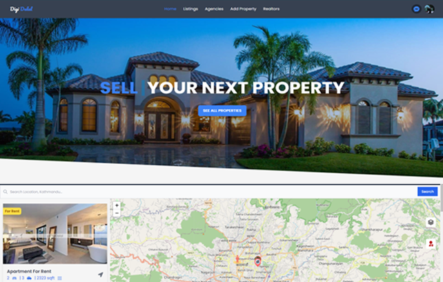 An image of the GIS-Based Real-Estate Marketplace project.