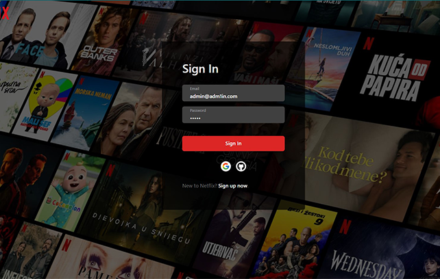 An image of the Netflix Clone project.